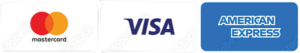 we accept Amex, Visa, Mastercard, Visa Debit